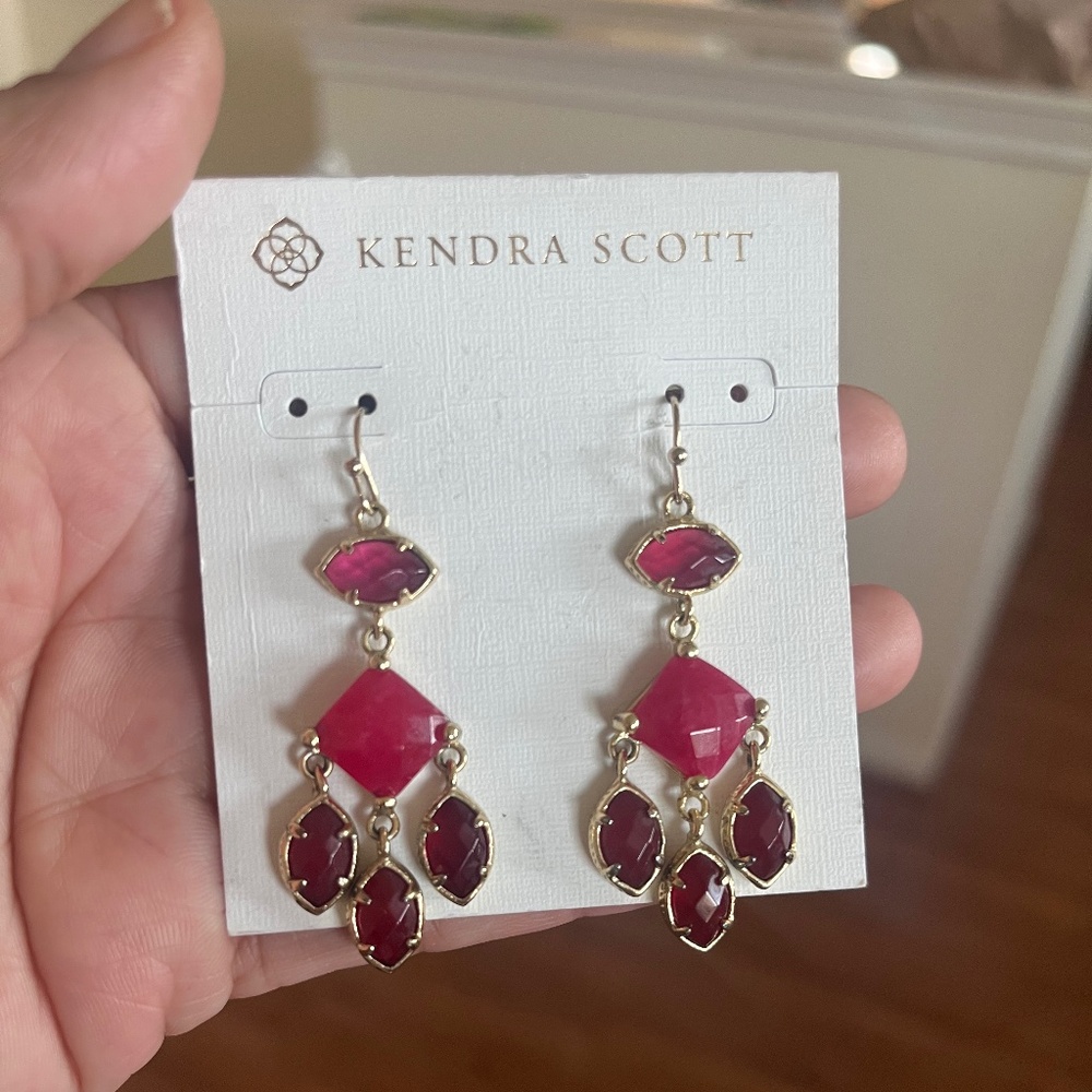 Evelyn Red Combo Earrings